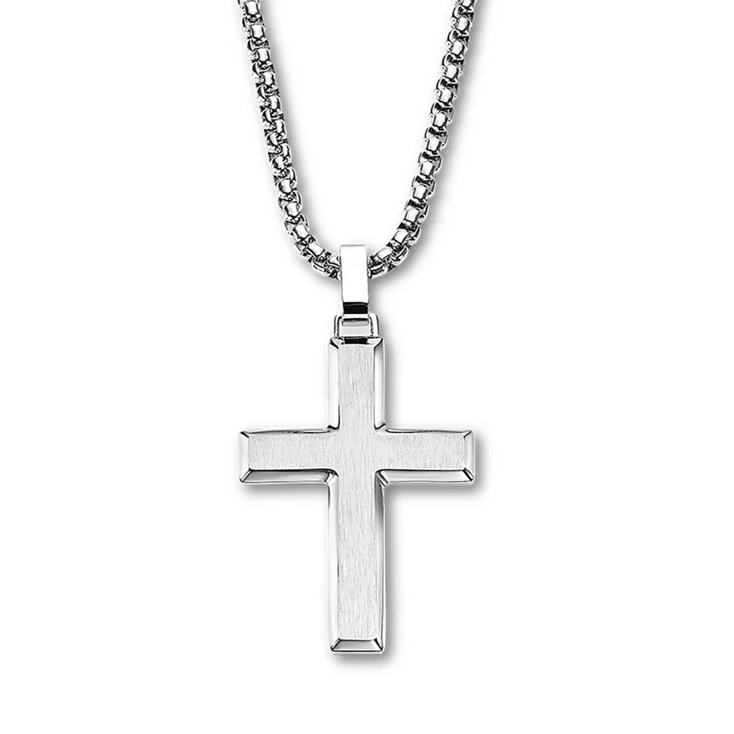 ΣΤΑΥΡΟΣ Ανδρικός LOTUS Style Jewellery από Ανοξείδωτο Ατσάλι  LS2453-1/1 - 